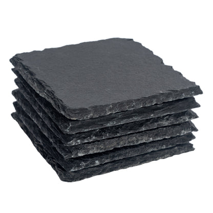 Square Slate Coasters - Pack of Six