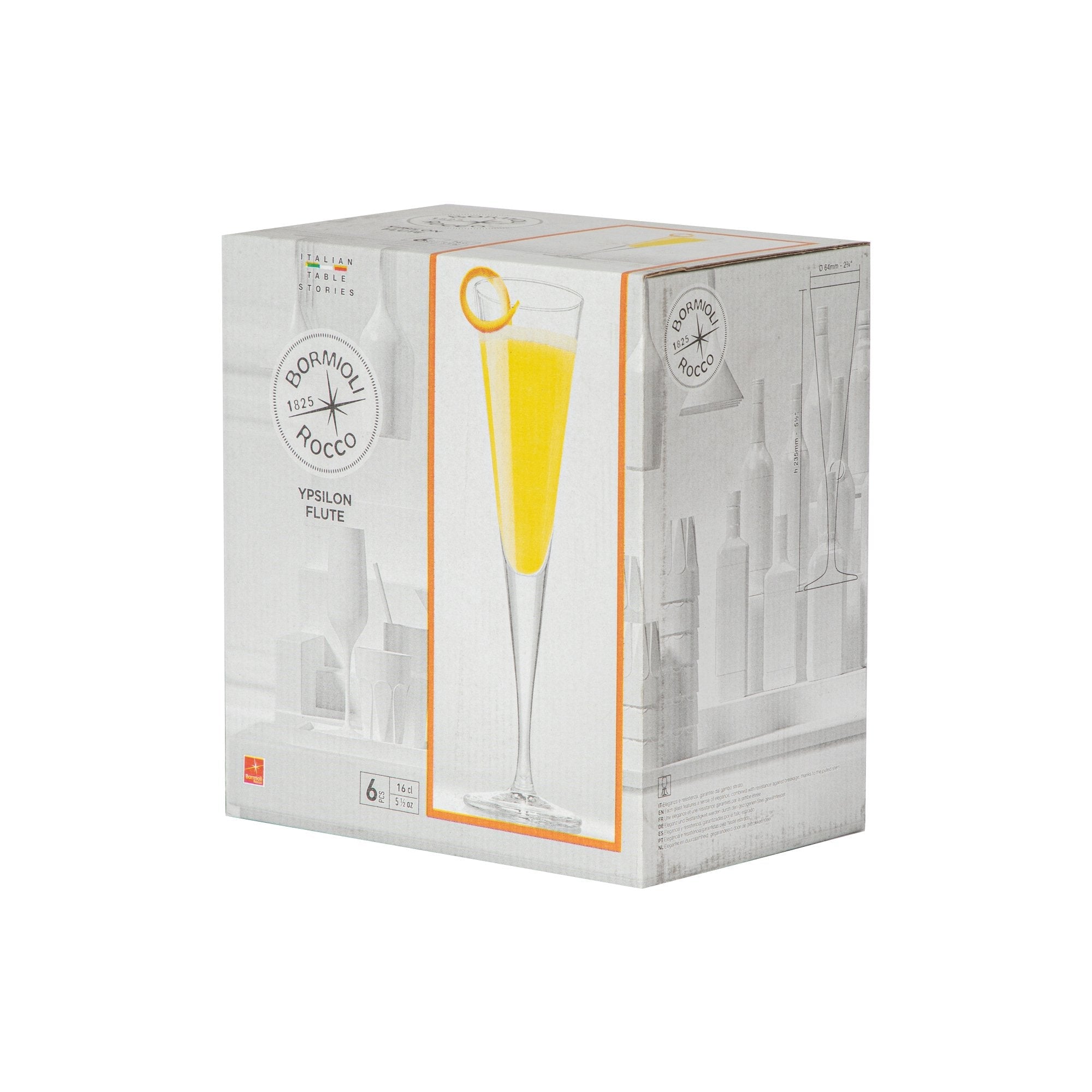 160ml Ypsilon Champagne Flutes - Pack of Six