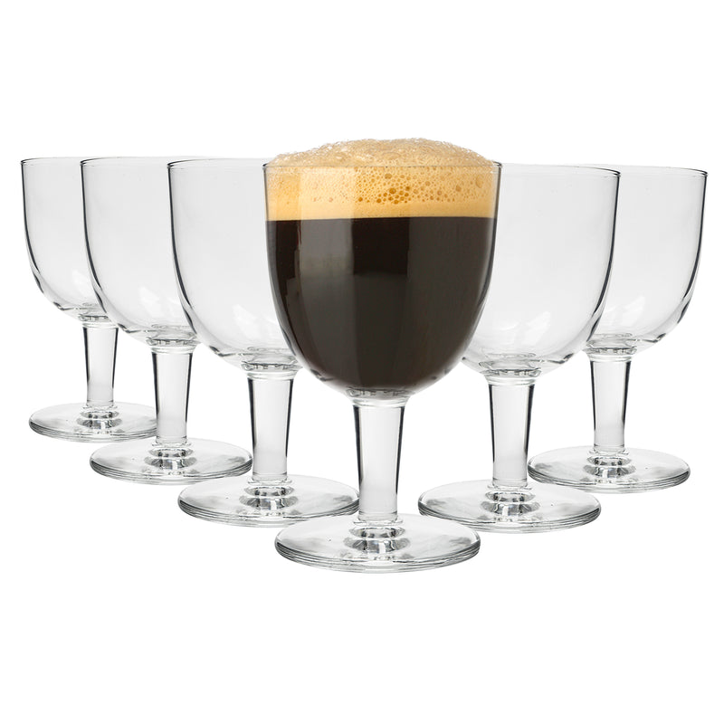 418ml Craft Beer/Ale Abbey Glasses - Pack of Six - By Bormioli Rocco