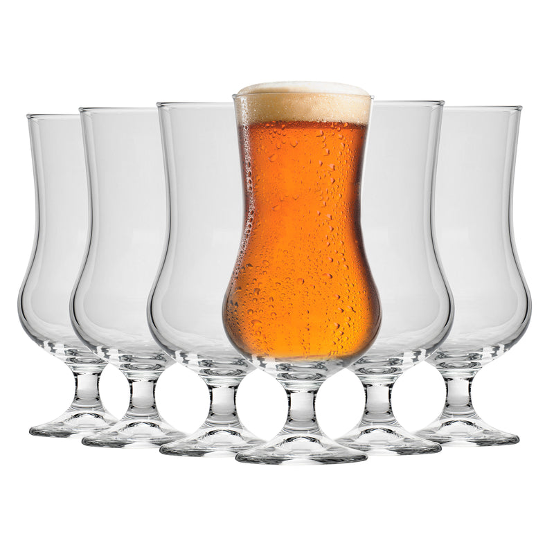 500ml Hurricane Beer Glasses - Pack of Six - By Bormioli Rocco