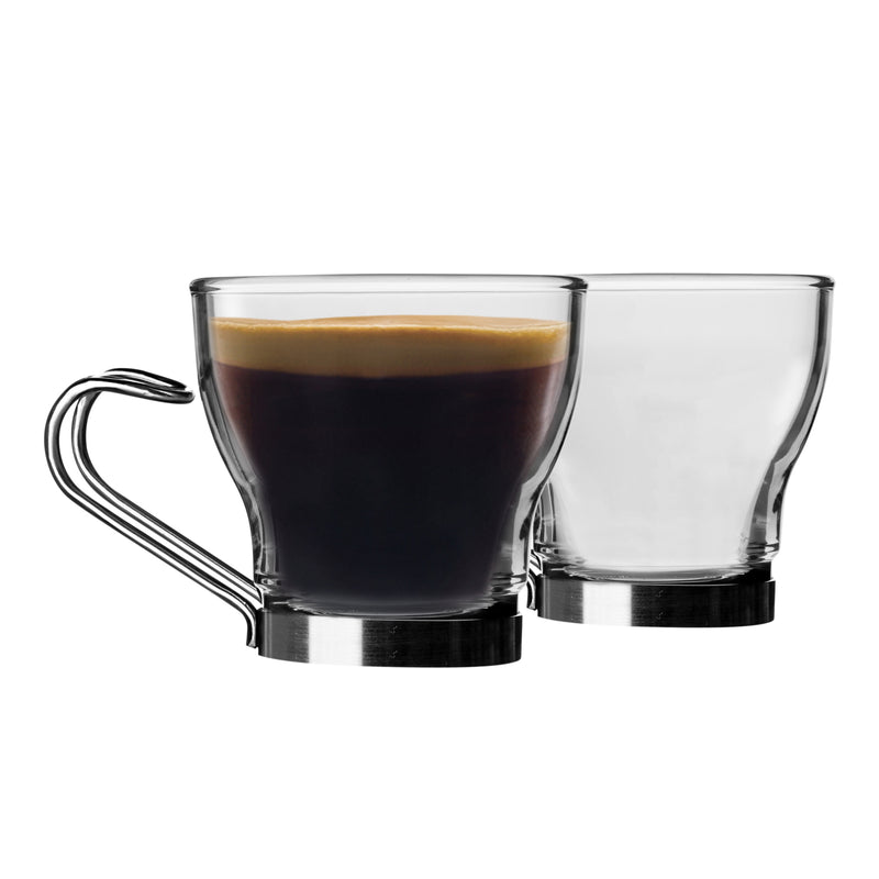 100ml Oslo Espresso Glass Cups - Pack of Six - By Bormioli Rocco
