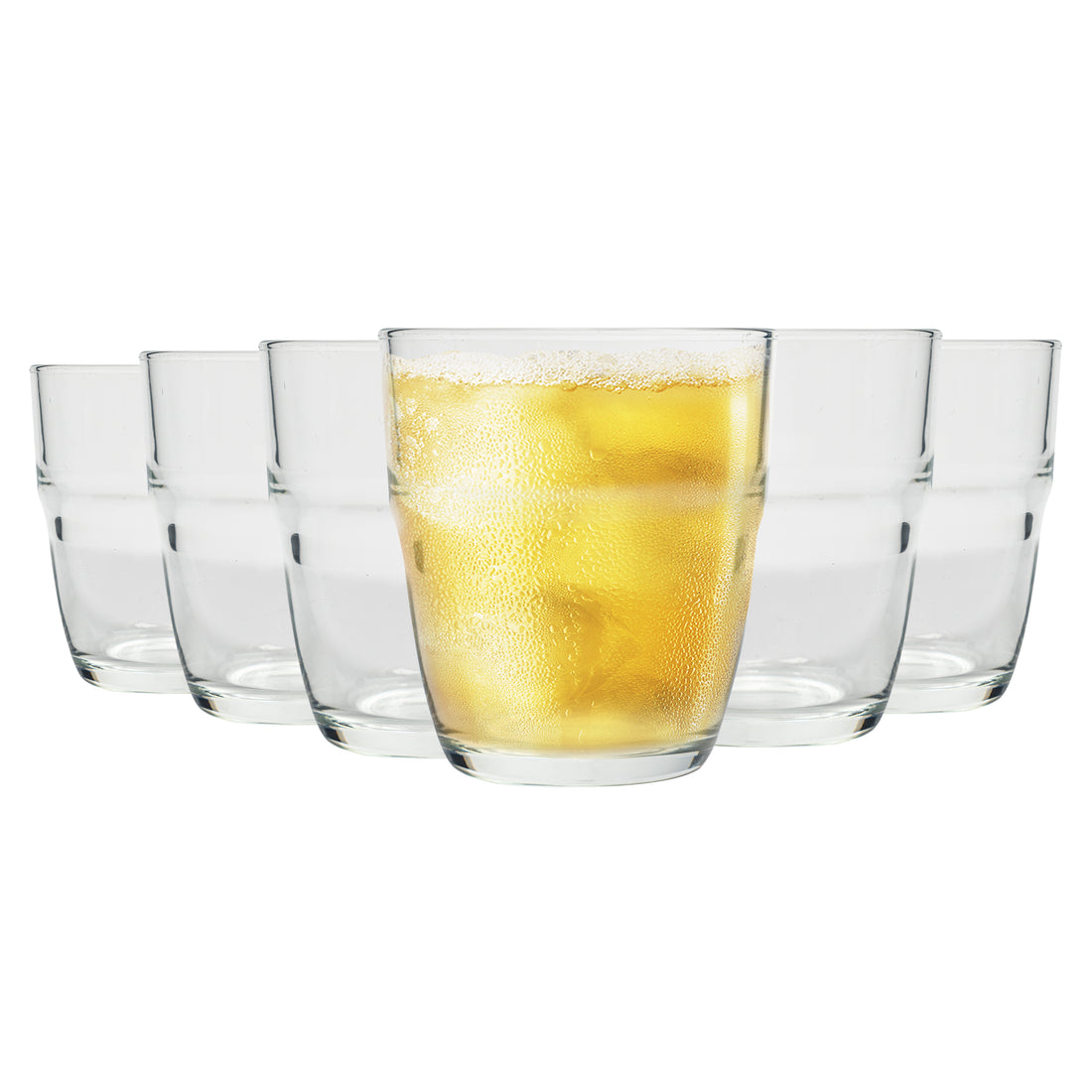 Bormioli Rocco Clear Modulo Stacking Tumbler Glasses - Set of 6