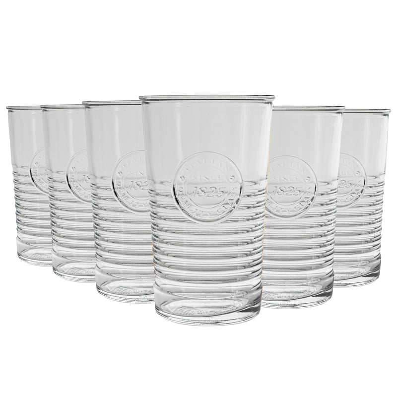 475ml Officina 1825 Highball Glasses - Pack of Six - By Bormioli Rocco