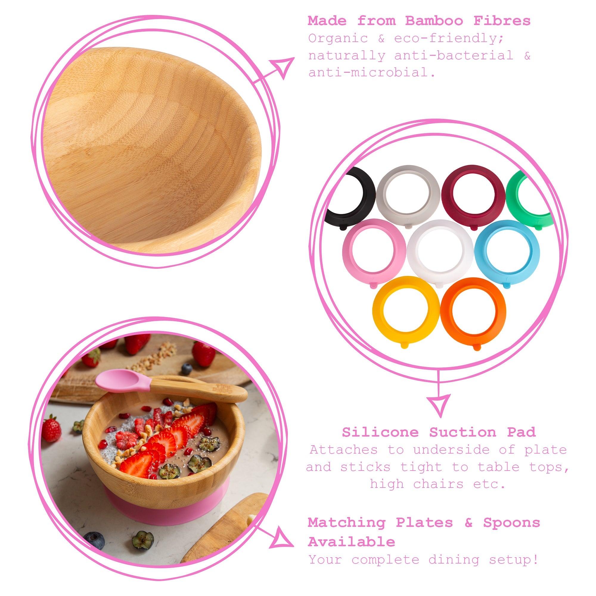 Bamboo Suction Bowl