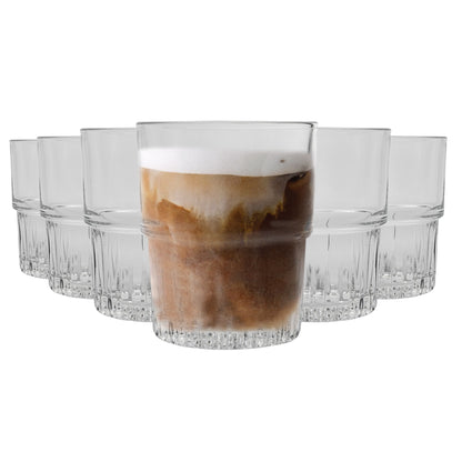 200ml Empilable Glass Stacking Tumblers - Pack of Six