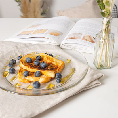 28cm Lys Glass Dinner Plates - Pack of Six