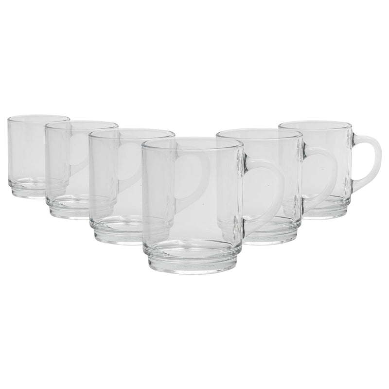 260ml Versailles Glass Mugs - Pack of Six - By Duralex