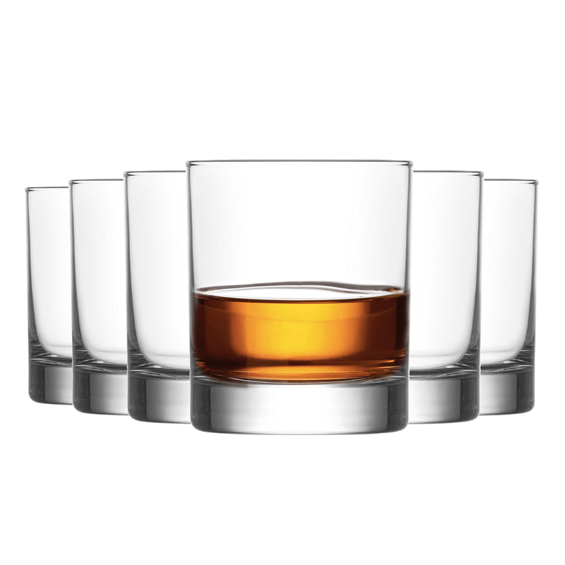 LAV Ada Whisky Tumbler Glasses - 305ml - Pack of 6