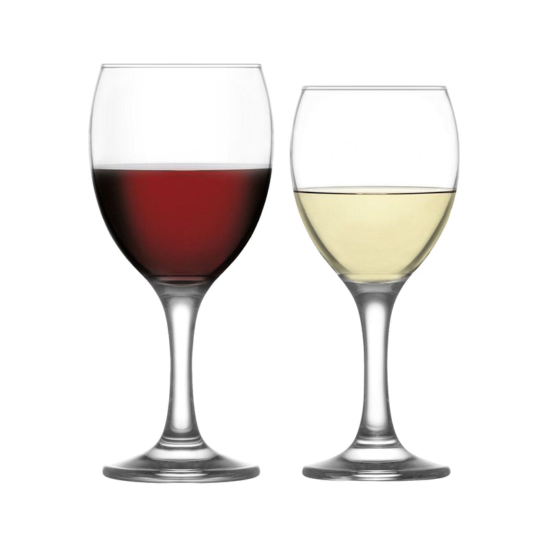 12pc Empire Red & White Wine Stemware Set - By LAV