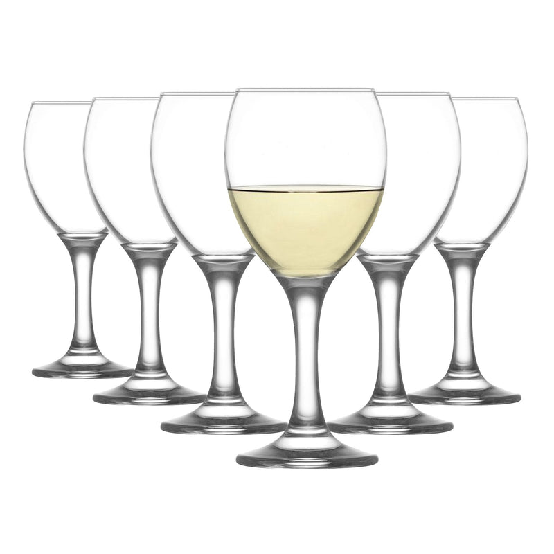 245ml Empire White Wine Glasses - Pack of Six - By LAV