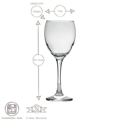 340ml Venue Red Wine Glasses - Pack of Six