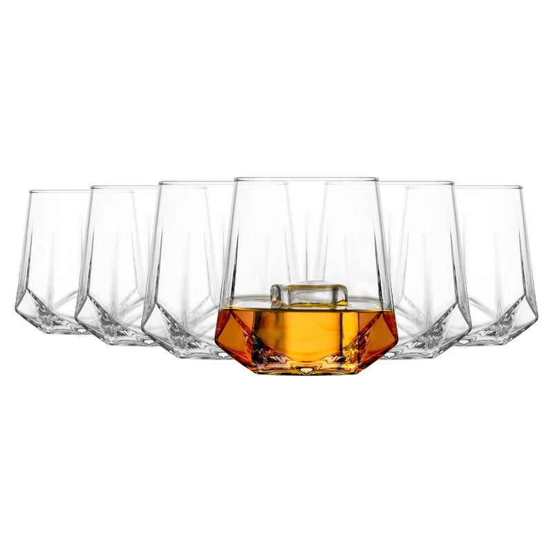 400ml Valeria Whiskey Glasses - Pack of Six - By LAV
