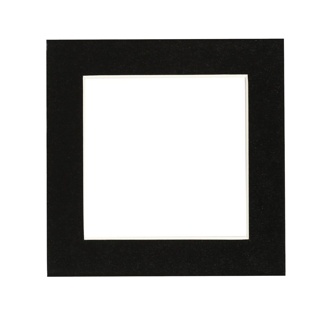 Black 4" x 4" Picture Mount for 6" x 6" Frame