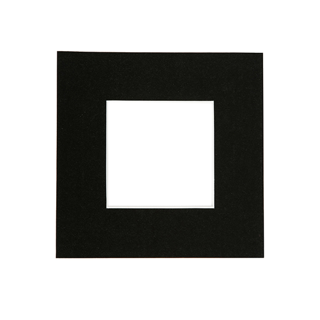 Black 4" x 4" Picture Mount for 8" x 8" Frame
