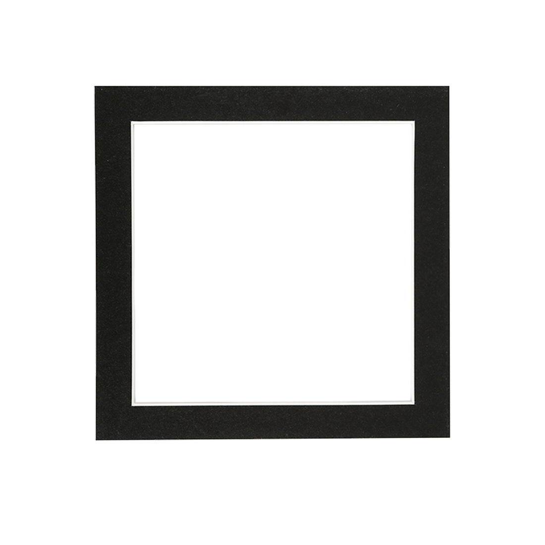 Black 8" x 8" Picture Mount for 10" x 10" Frame