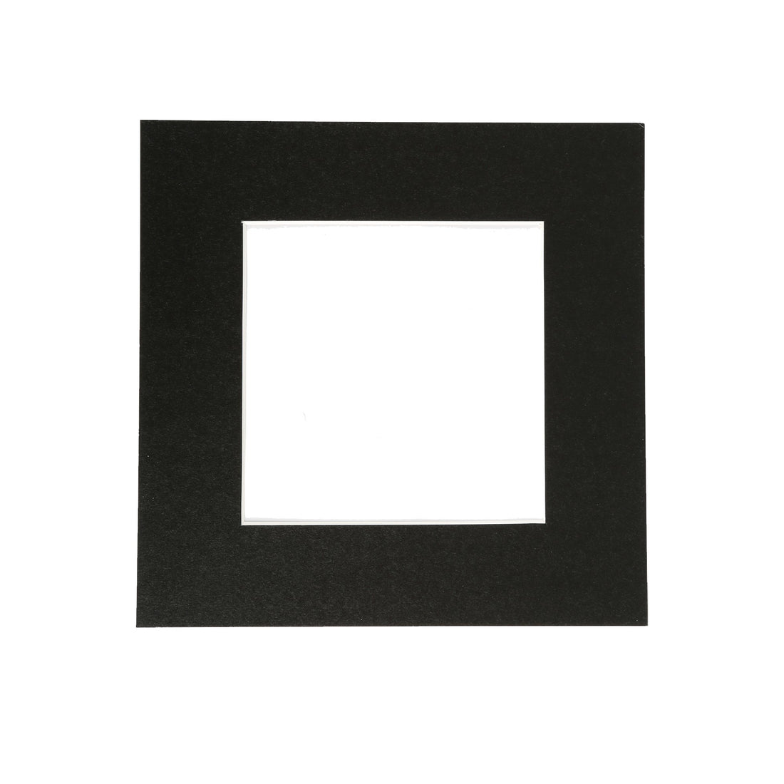 Black 6" x 6" Picture Mount for 10" x 10" Frame