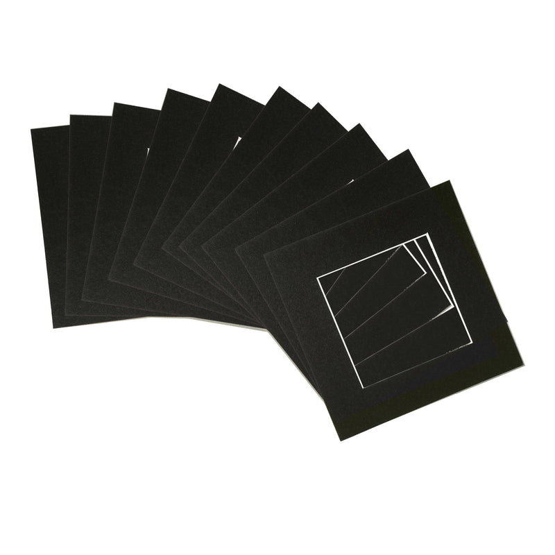 6" x 6" Picture Mount for 10" x 10" Frame - Pack of 10 - By Nicola Spring