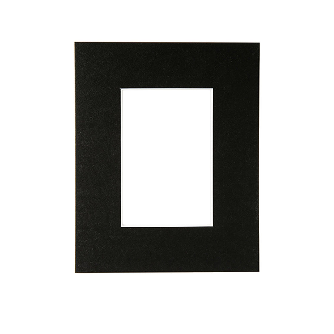 Black 4" x 6" Picture Mount for 8" x 10" Frame