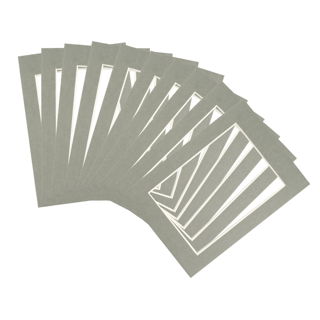 Grey 4" x 6" Picture Mounts for 5" x 7" Frame - Pack of 10