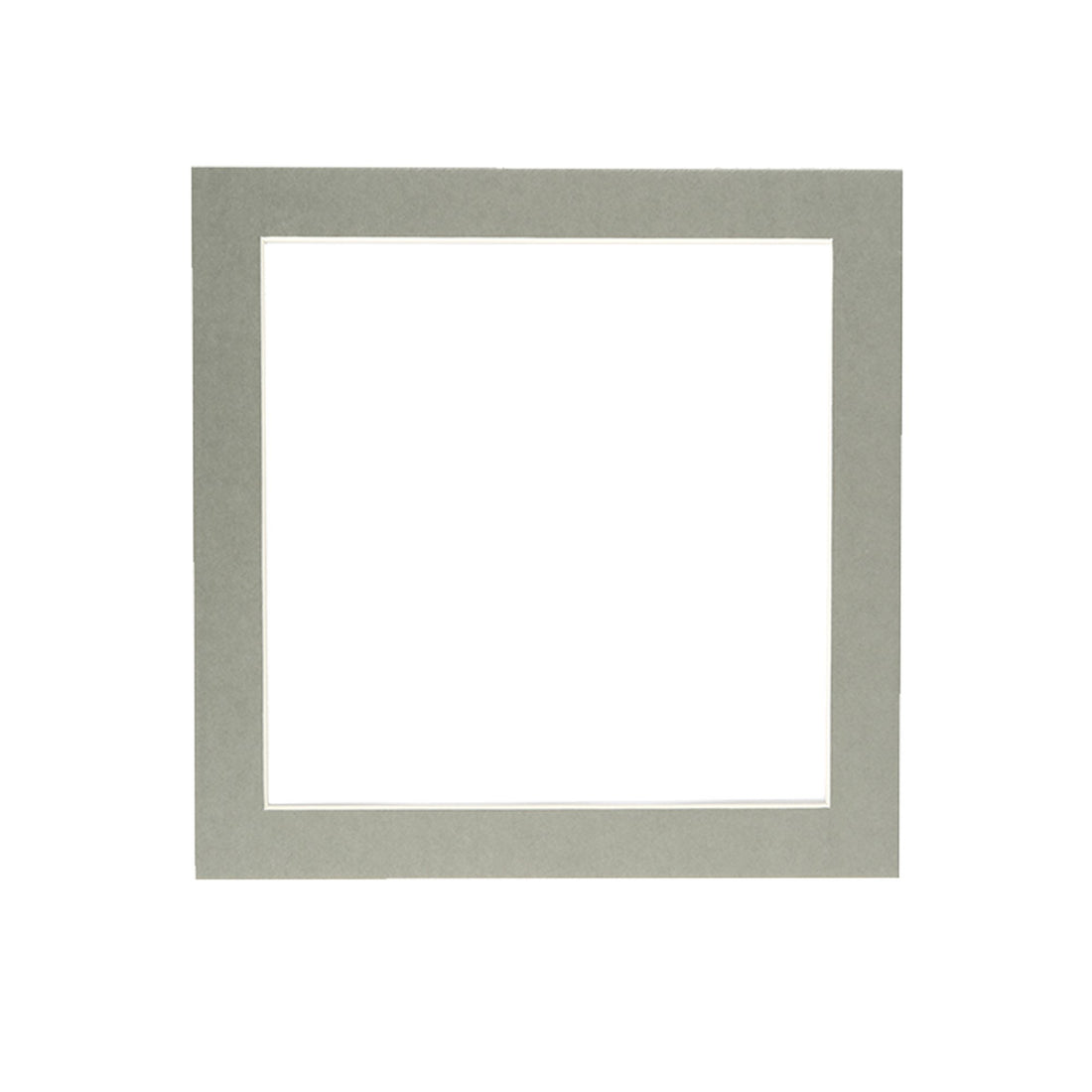 Grey 8" x 8" Picture Mount for 10" x 10" Frame