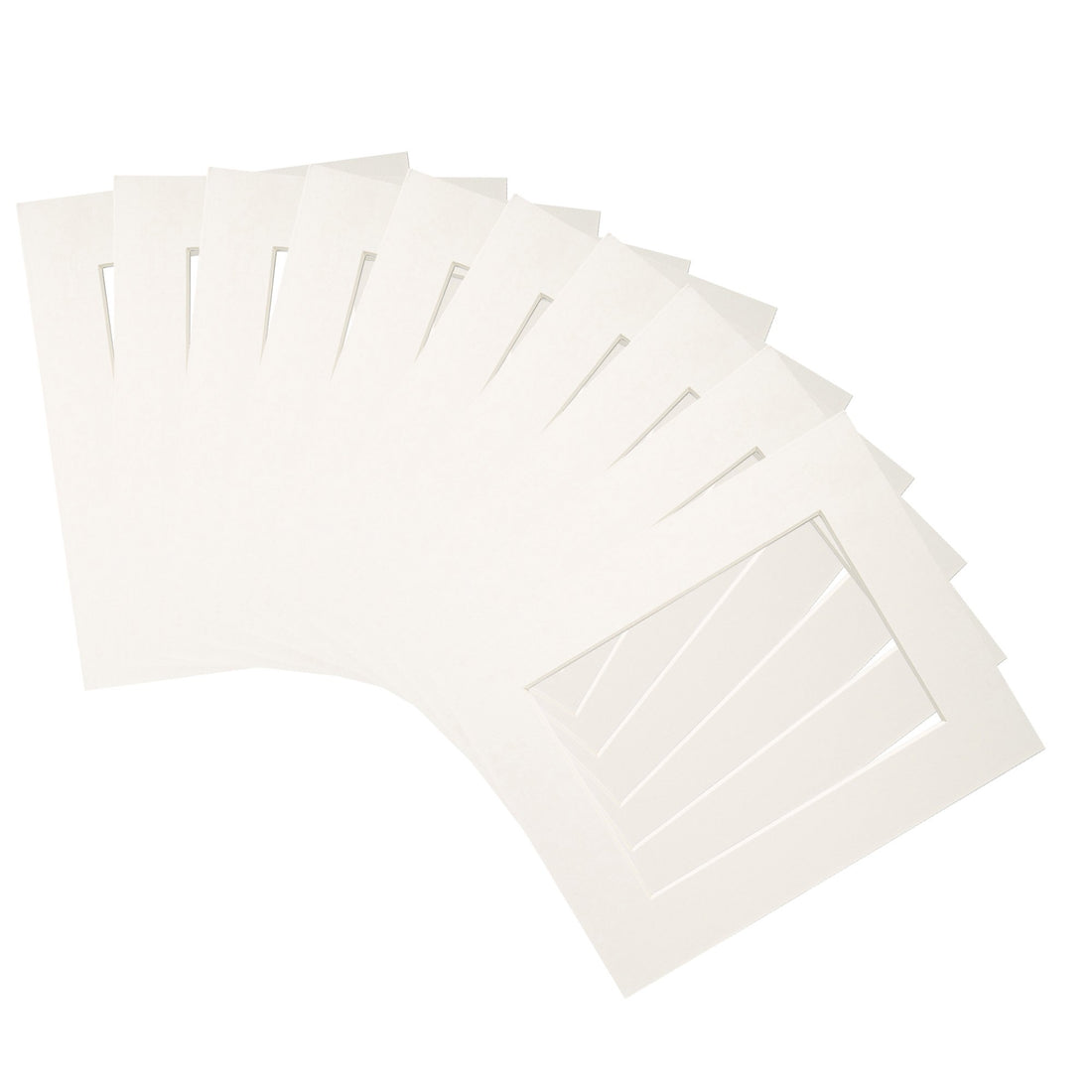Ivory 5" x 7" Picture Mounts for 8" x 10" Frame - Pack of 10