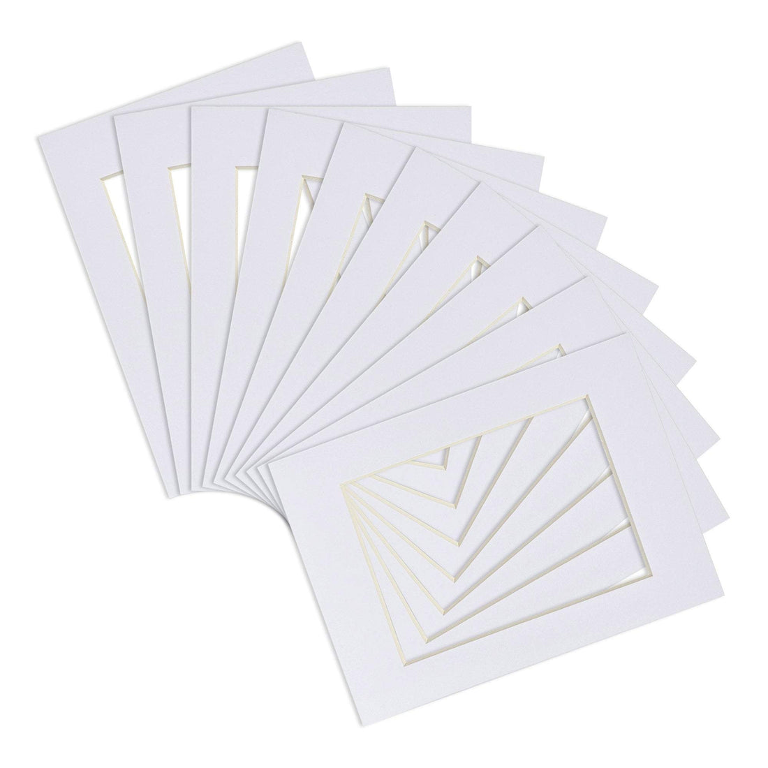 White 4" x 6" Picture Mounts for 5" x 7" Frame - Pack of 10