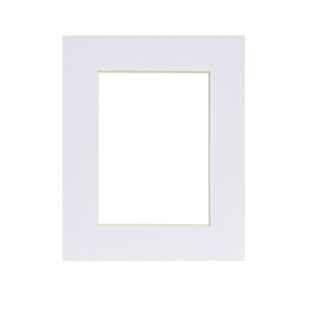 White 5" x 7" Picture Mount for 8" x 10" Frame