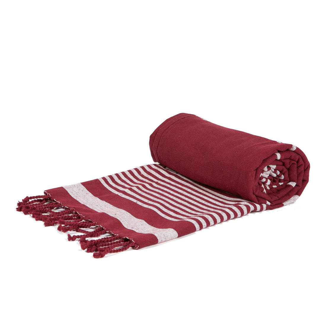 Burgundy 160cm x 90cm Deluxe Turkish Cotton Towel