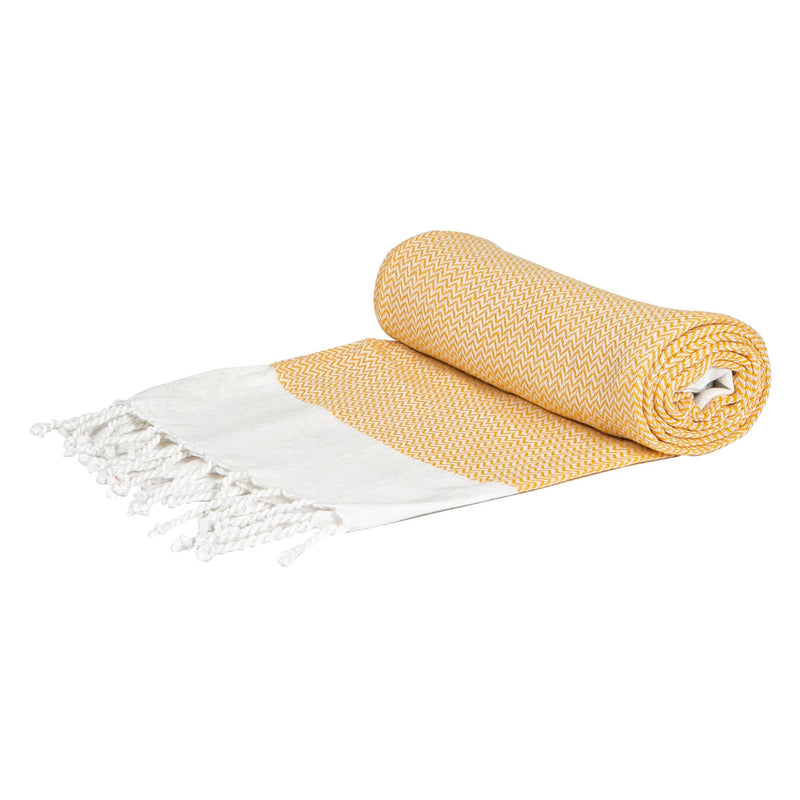 170cm x 90cm Turkish Cotton Zig Zag Bath Towel - By Nicola Spring