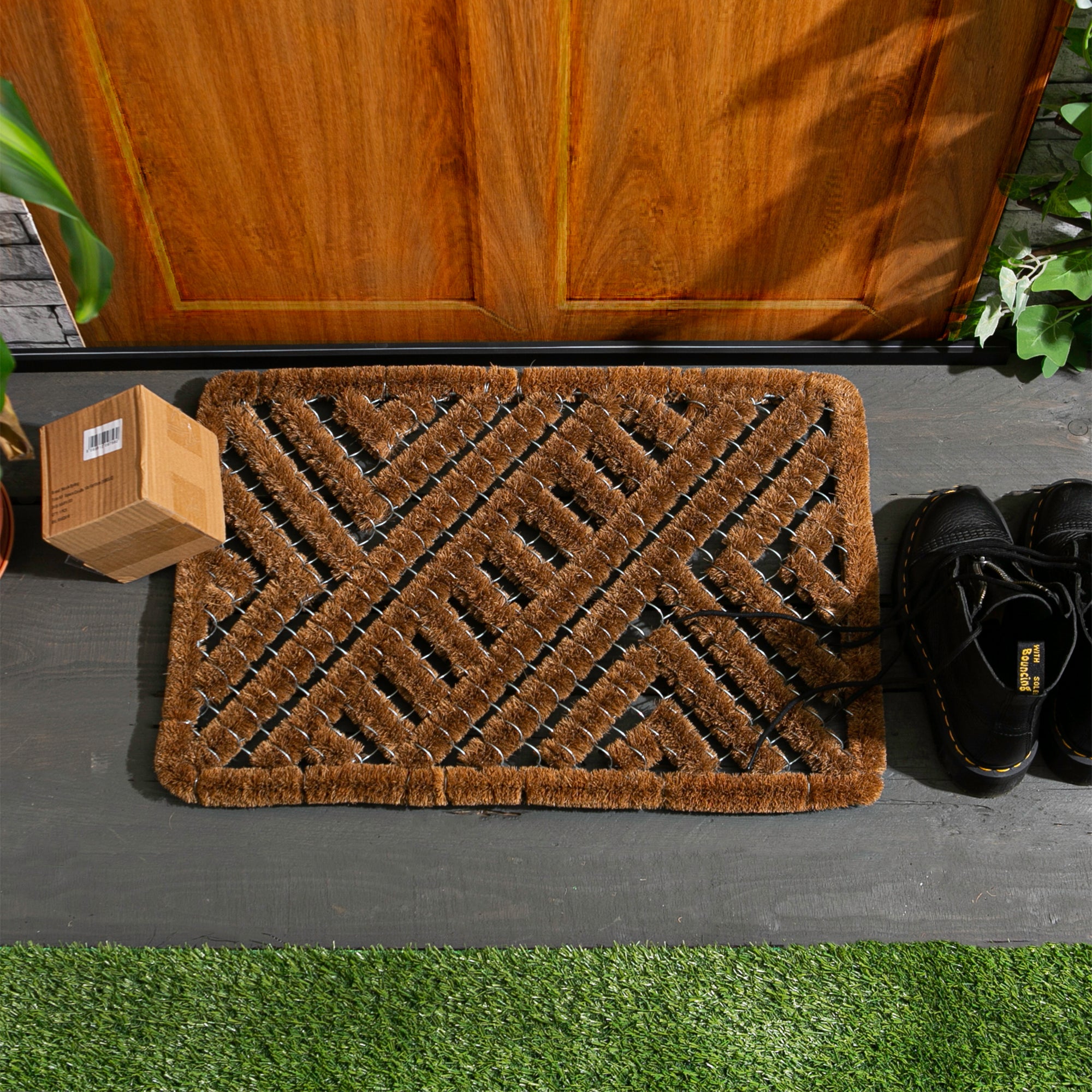 60cm x 40cm Scraper Non-Slip Coir Door Mat