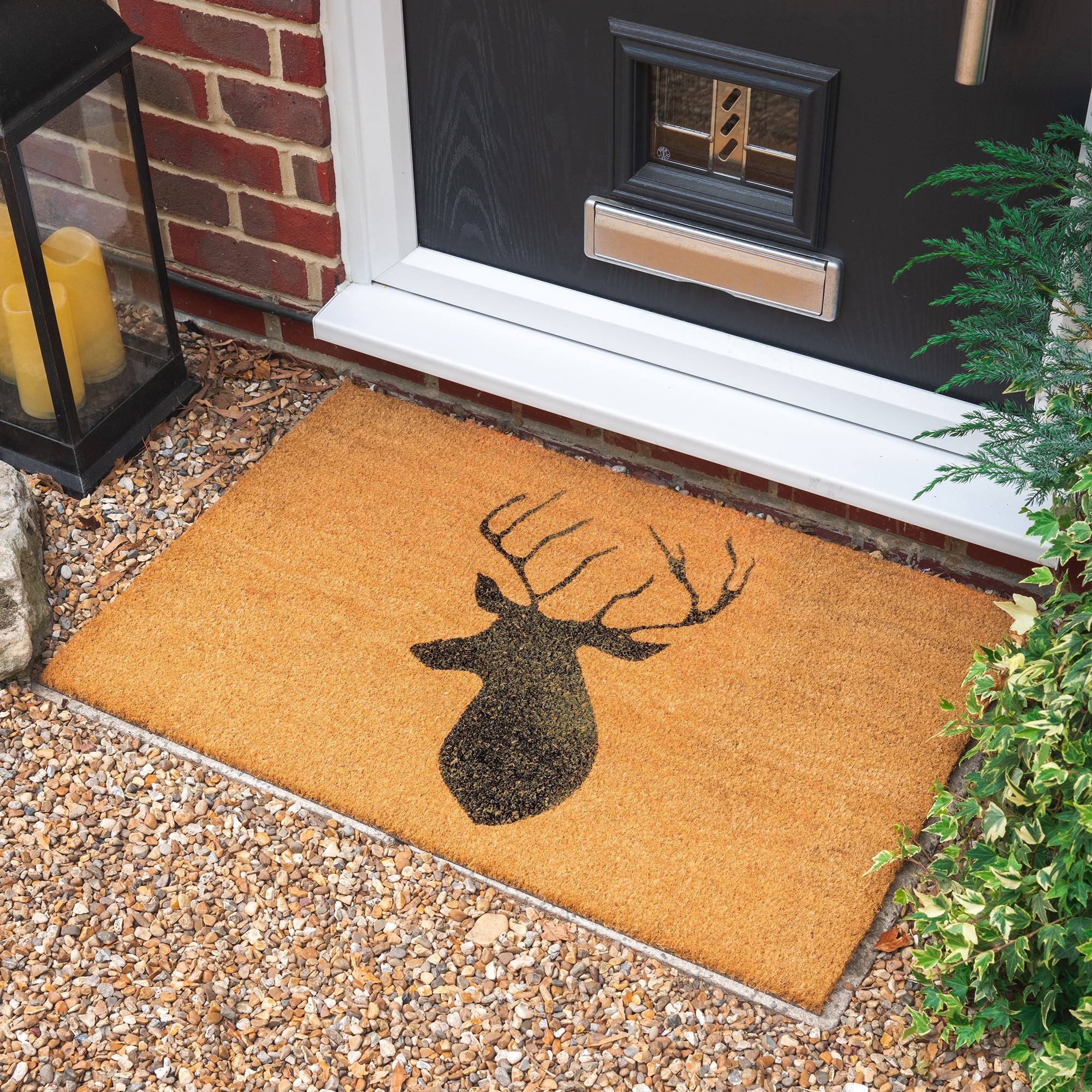 90cm x 60cm Stag Coir Door Mat