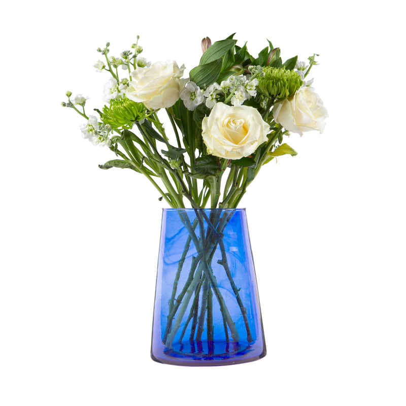 25cm Jebel Recycled Glass Vase - By Nicola Spring