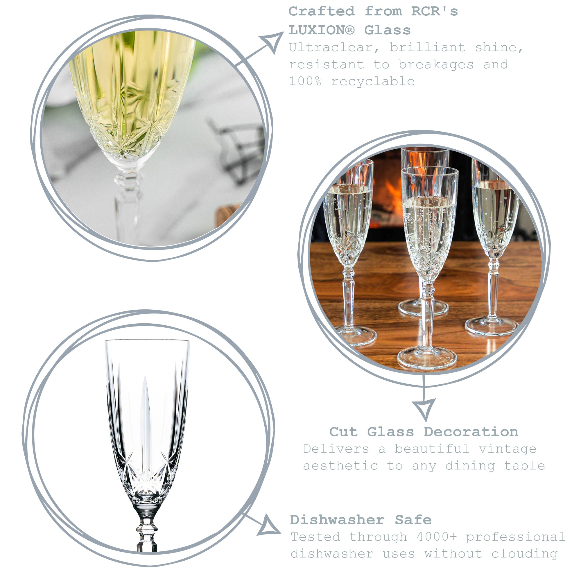 200ml Orchestra Champagne Flutes - Pack of Six