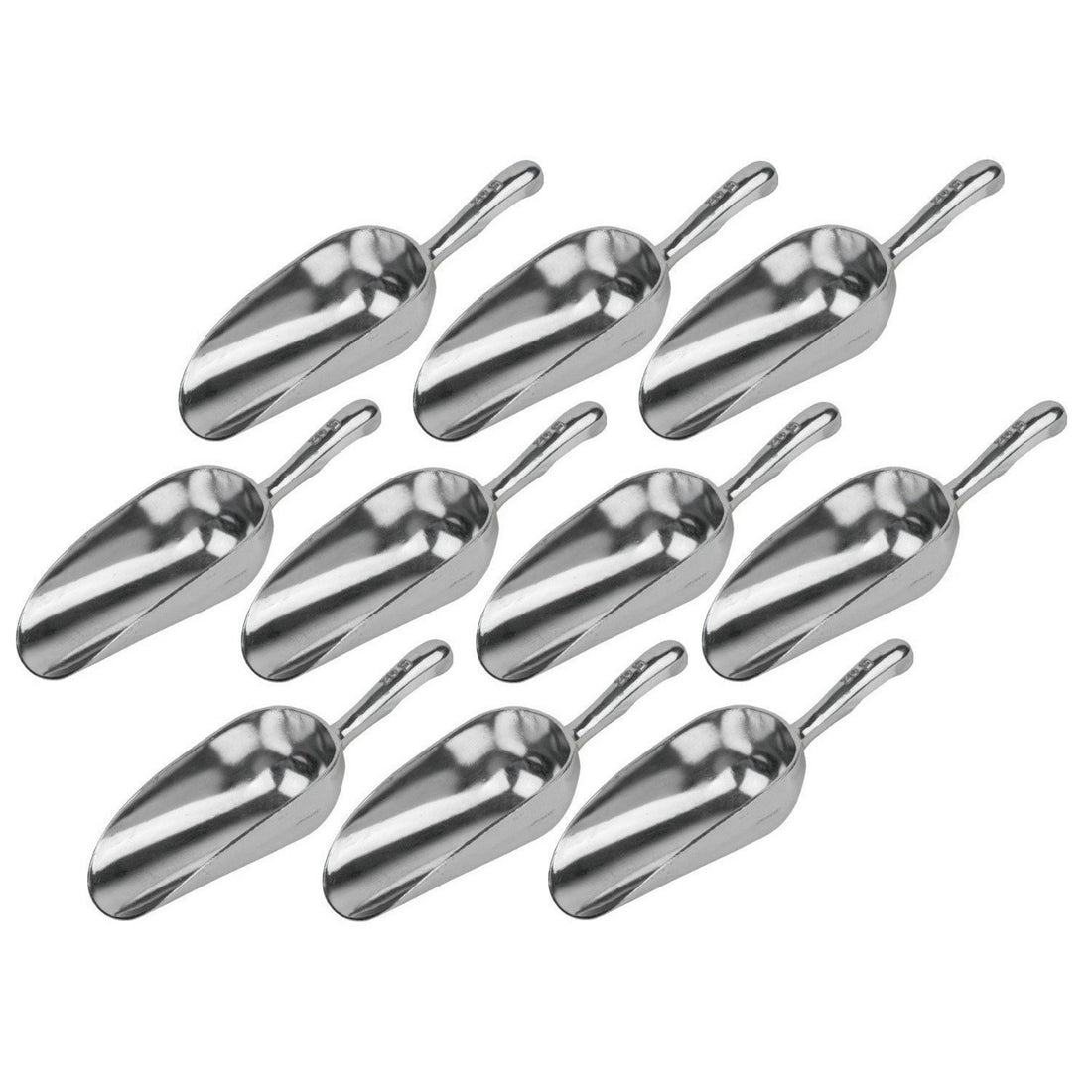 Aluminium Sweet &amp; Ice Scoops - Pack of 10