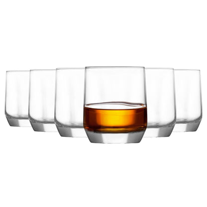 310ml Diamond Whisky Glasses - Pack of Six