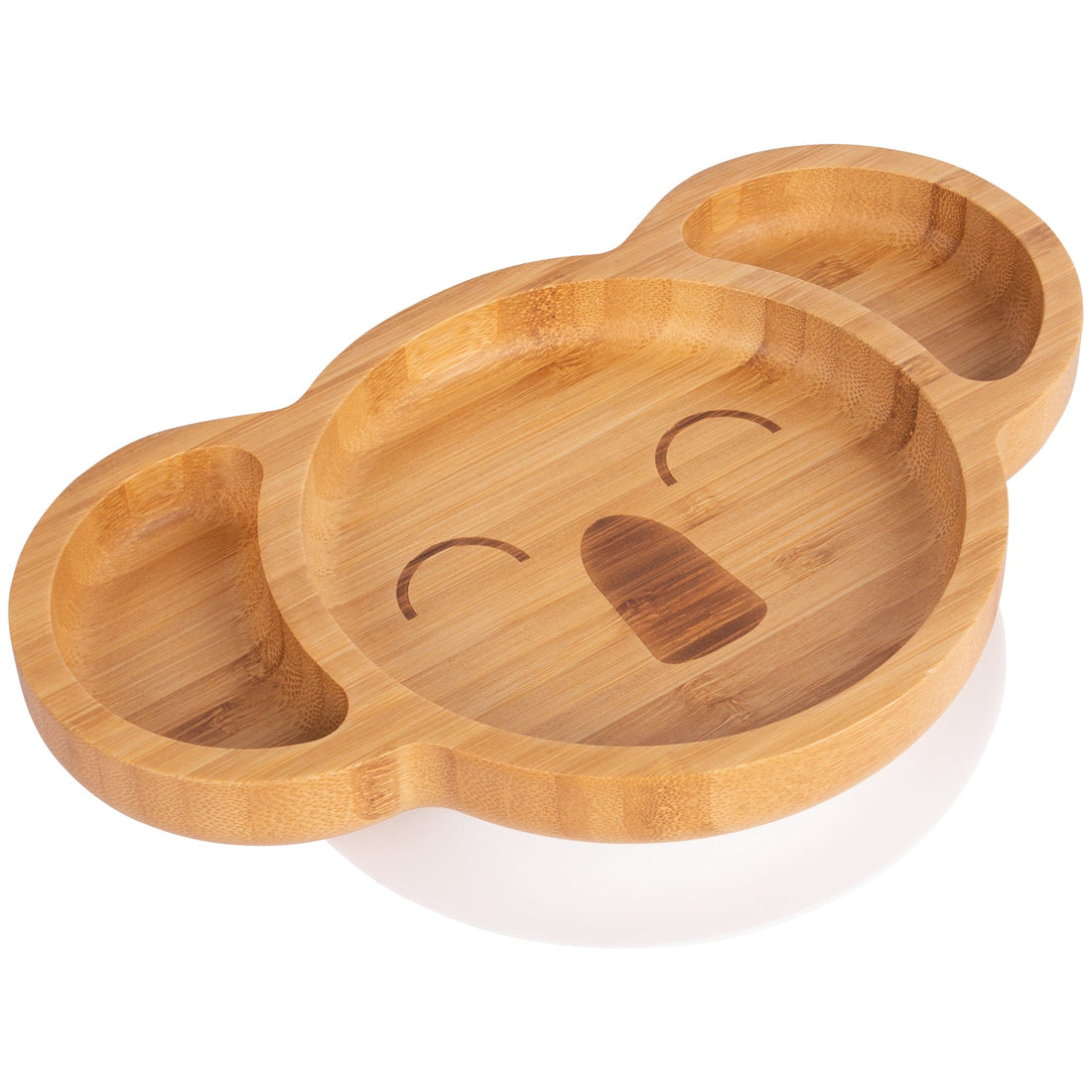 Kit the Koala Bamboo Baby Feeding Plate with White Suction Cup