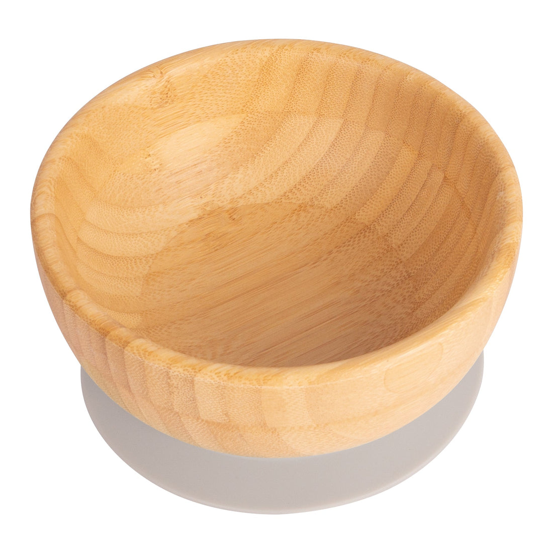 Bamboo Baby Feeding Bowl with Grey Suction Cup