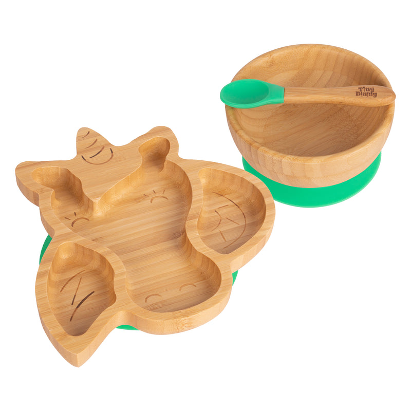 Bella The Unicorn Bamboo Suction Dinner Set - By Tiny Dining