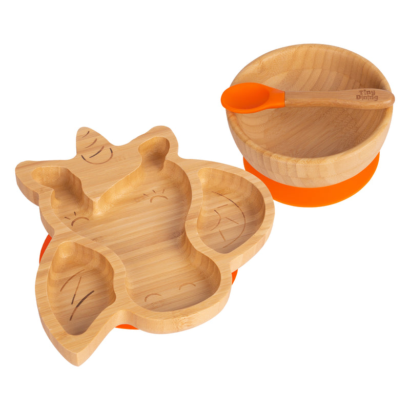 Bella The Unicorn Bamboo Suction Dinner Set - By Tiny Dining