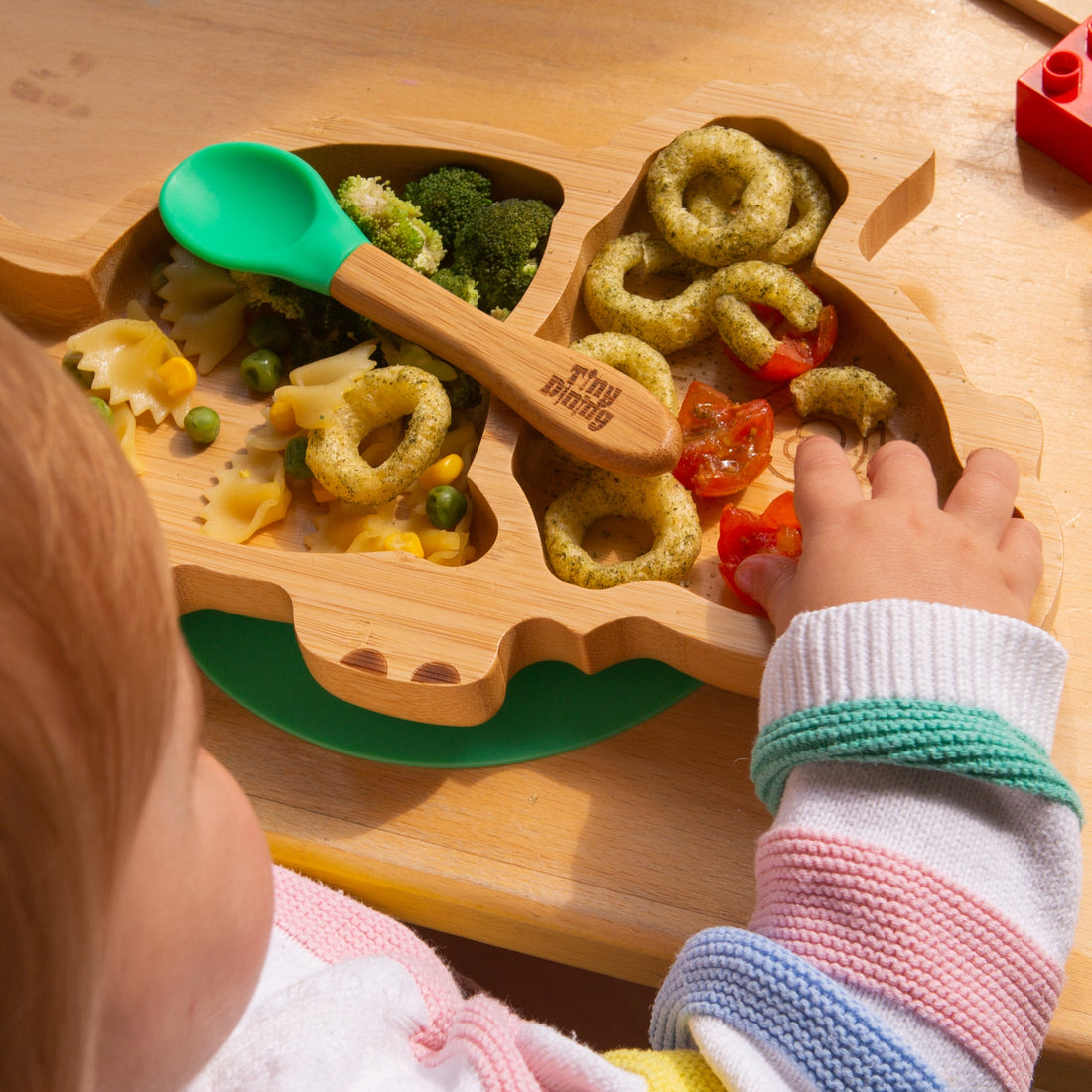 Dani the Dinosaur Bamboo Suction Dinner Set - Yellow