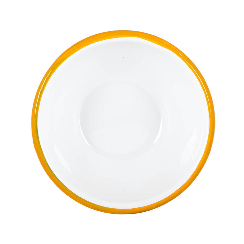White Enamel Bowls - Pack of 6 - By Argon Tableware