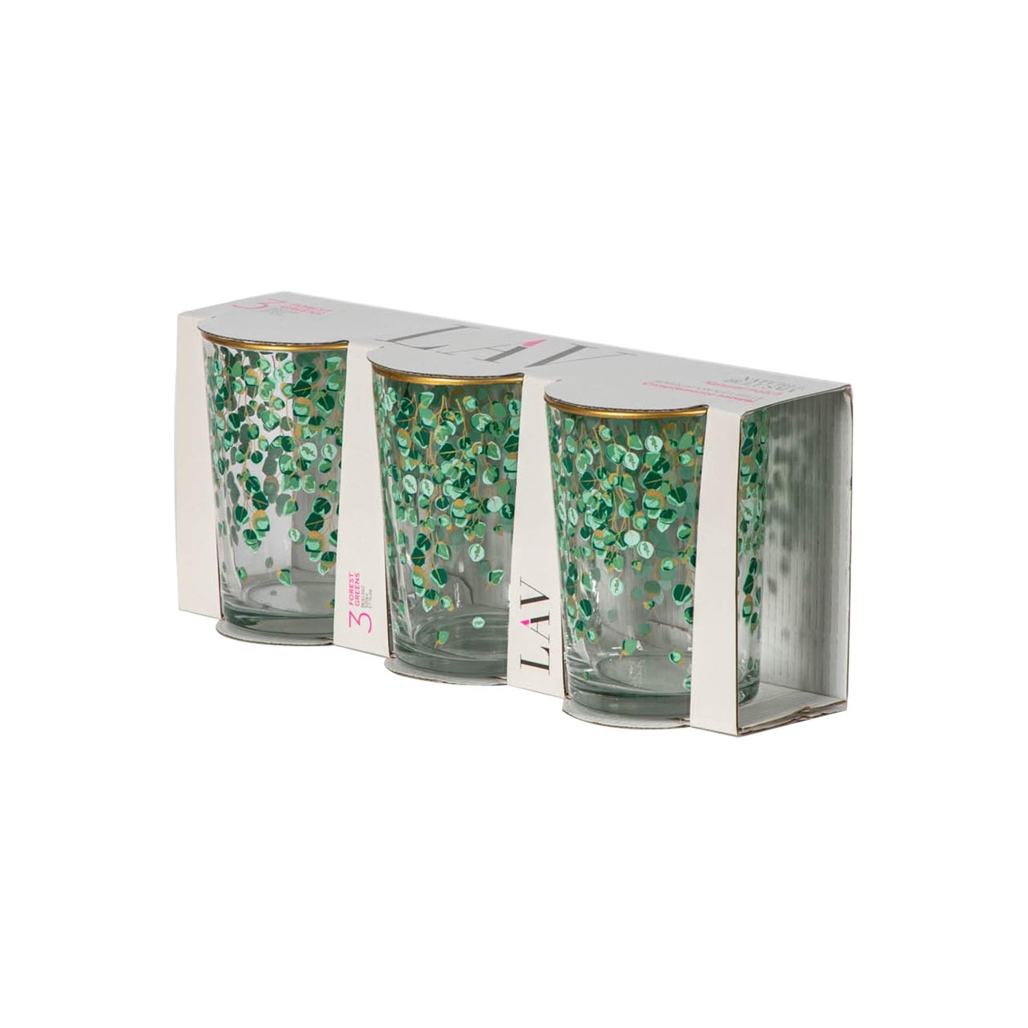 520ml Green Leaf Bodega Highball Glasses - Pack of Six