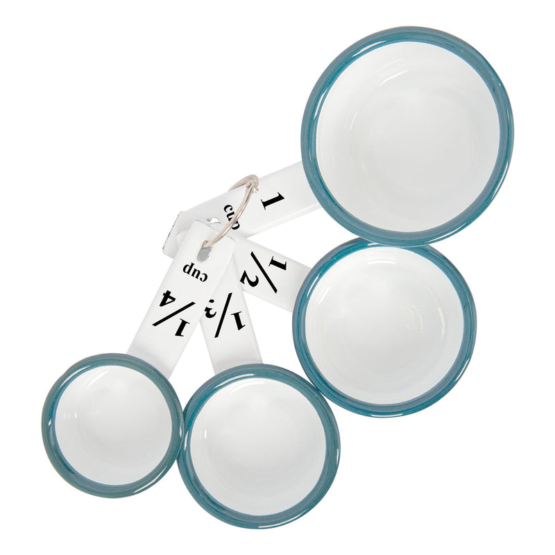 4pc White Enamel Measuring Cups Set - By Argon Tableware