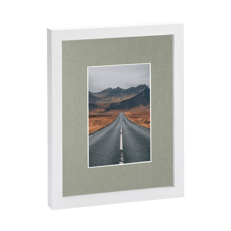 8" x 10" White Photo Frame with 4" x 6" Mount - By Nicola Spring