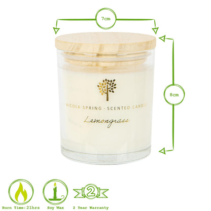 130g Lemongrass Scented Soy Wax Candle