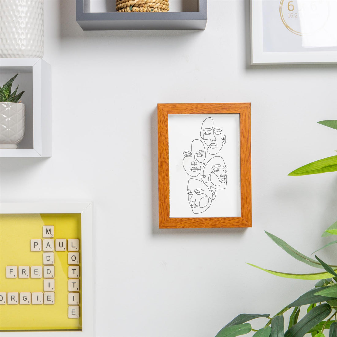 Dark Wood 5" x 7" Shadow Box Photo Frame