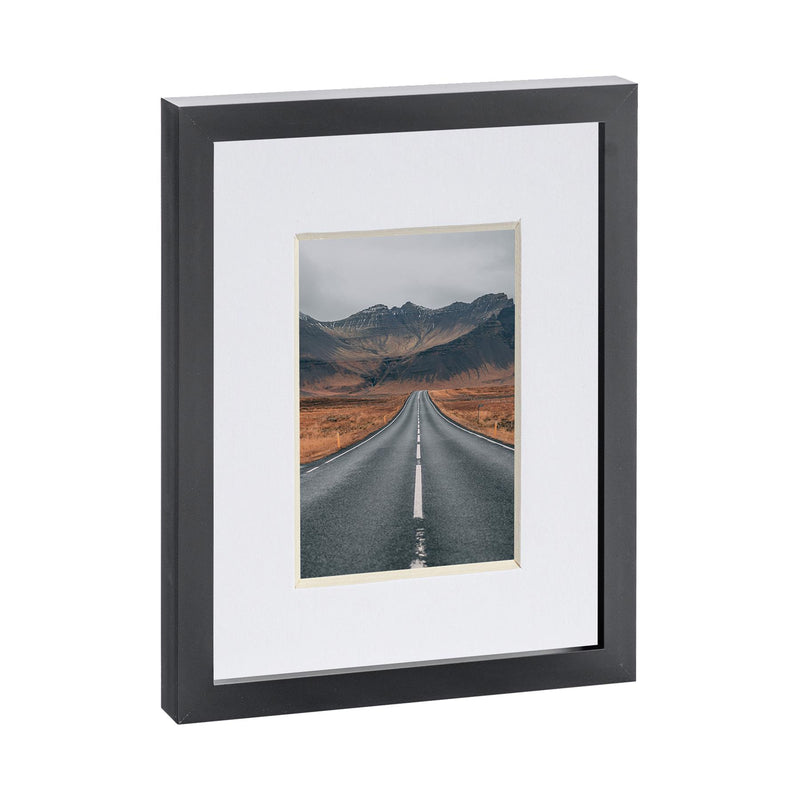 8" x 10" Black Photo Frame with 4" x 6" Mount - By Nicola Spring