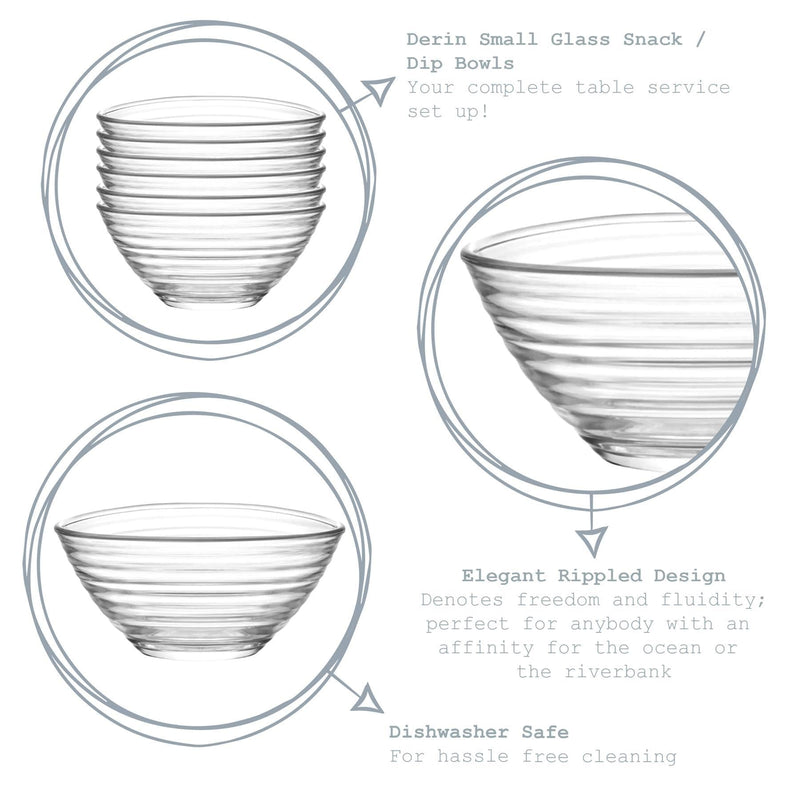 7cm Derin Glass Serving Bowl - By LAV