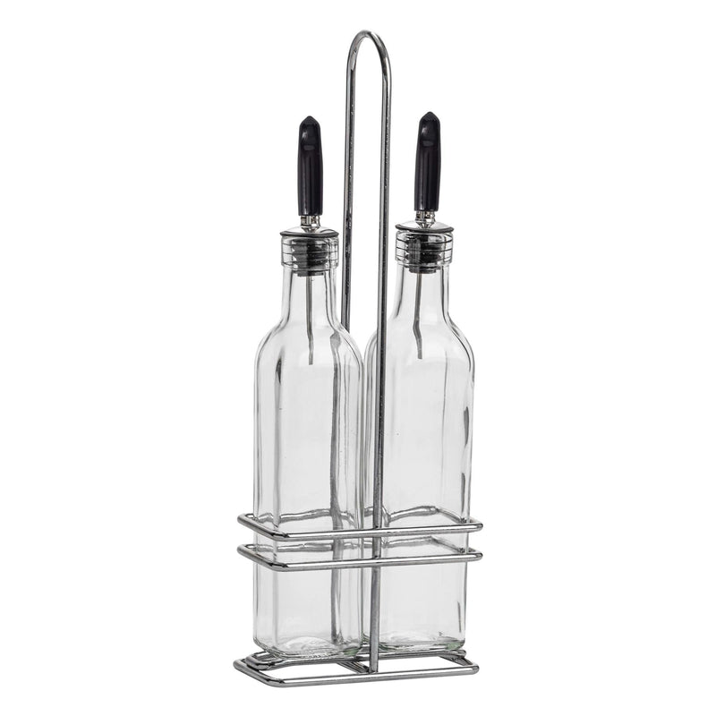 250ml Olive Oil Pourer Glass Bottles with Stand - By Argon Tableware