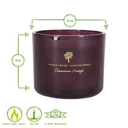 300g Cinnamon Orange Scented Soy Wax Candle